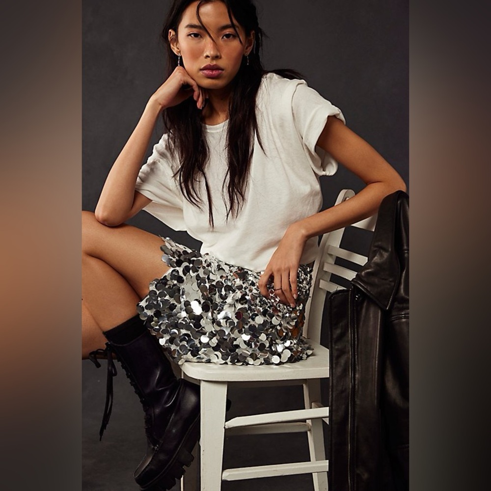 Free People Can’t Get Enough sequin skirt